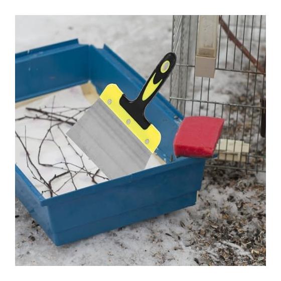 Adorainbow Pigeon Dropping Cleaning Scraper 20cm Width Stainless Steel Bird Dropping Balcony Cage Cleaning Pigeon Dropping Cleaning Outdoor Garden