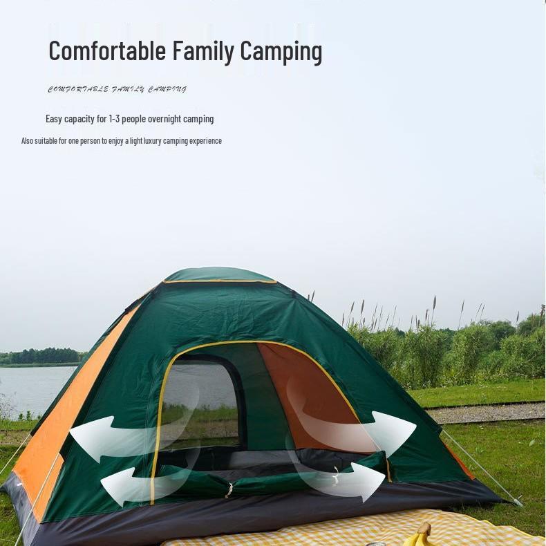 Automatic Lightweight Double Person Instant-Open Camping Tent