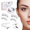 New Magnetic False Eyelashes Set: Colored, Glue-Free, One-Piece Design with Integrated Box.