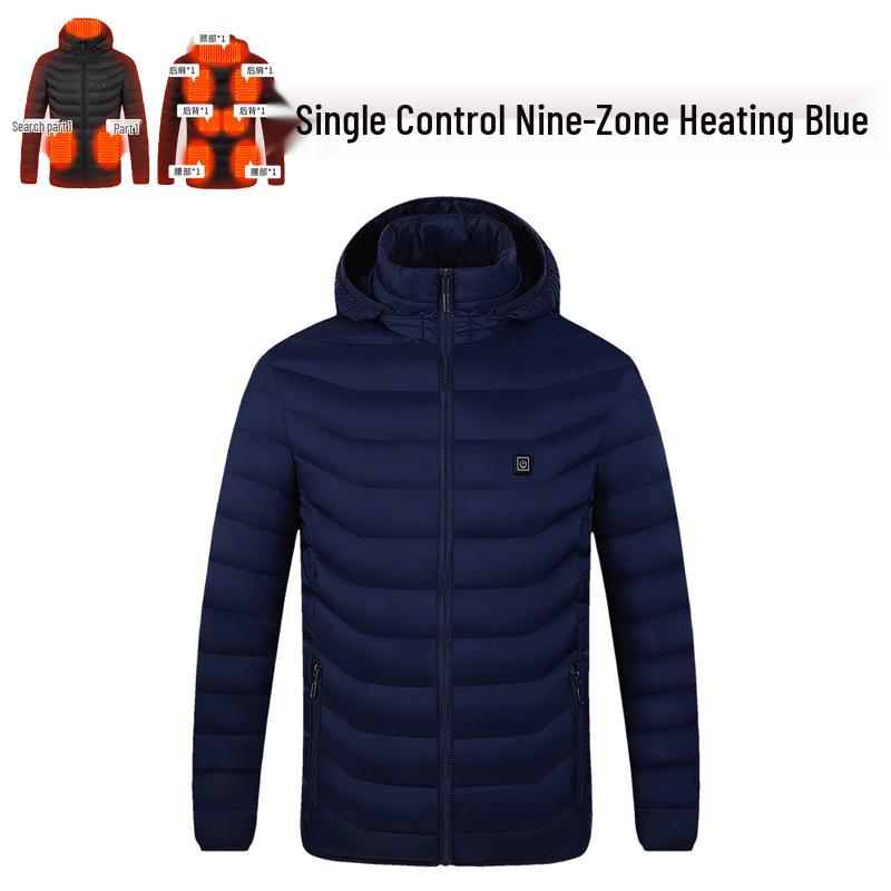 Men's Smart USB-Heated Winter Jacket with 21-Zone Temperature Control