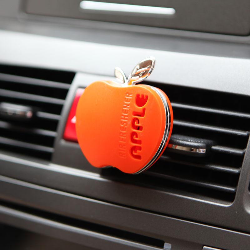 Car Perfume Air Freshener Apple Shape Original Fragrance Orange Lemon Apple Strawberry Lavender Scent Automobile