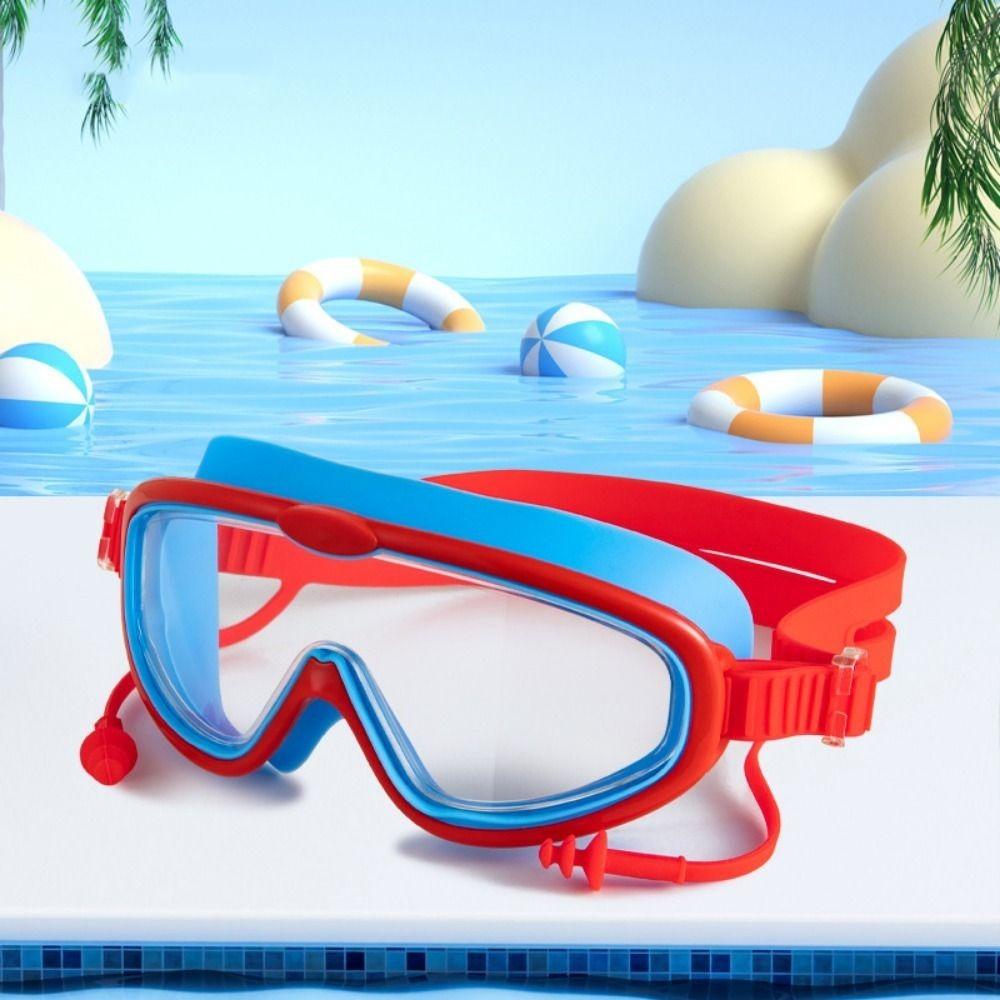 

Anti Fog Swimming Goggles Big Frame Swimming Eyewear Water Sports Swim Glasses Swimming Pool 3-12 Aged Style 5