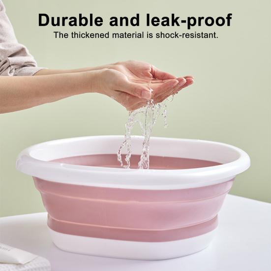 Zusammenklappbares Fußbad Tragbarer Pool Fußbad Große Kapazität Fußwaschbecken Einweichbecken für oberirdische Schwimmbäder Zubehör