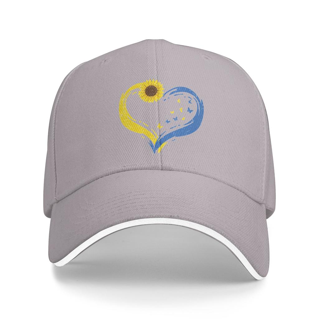 Unisex Ukraine Heart Sunflower Butterfly Ukrainian Outdoor Hat Trucker Cap New Baseball Cap Sports Hats
