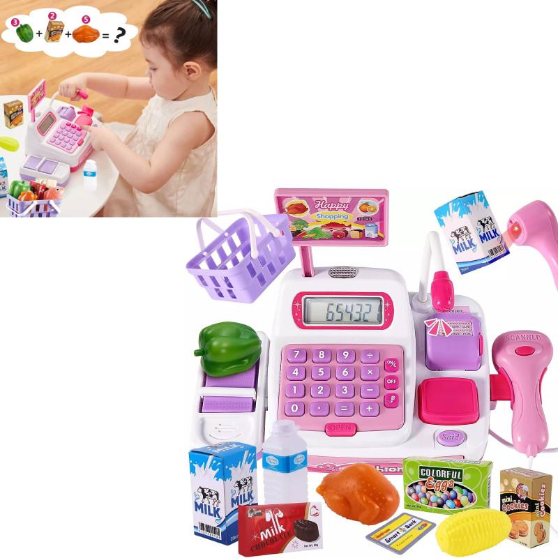 Colorful And Engaging Children Supermarket Cash Register Toy For Pretend Play Ages 3 To 6