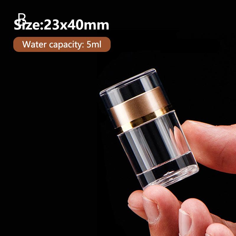 Sample Tablet Packaging Bottle Container Pill Packer Acrylic Jars Capsule Bottles With Lid For Pill 5/8/14/16/22Ml