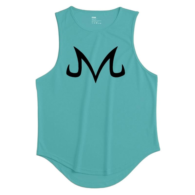 Anime Z T Gym Gilet Muscolare da Uomo in Rete Senza Maniche per Fitness Corsa Abbigliamento da Allenamento Canottiere da Bodybuilding Canotta ad Asciugatura Rapida