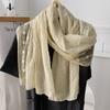 Cotton and linen scarf atmosphere lace embroidered scarf silk scarf fashion versatile literary scarf small shawl