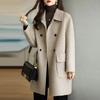 2024 Women's Wool Coat: New Style, Age-Reducing, Thickened Korean Mid-Length, Warm, Loose Fit