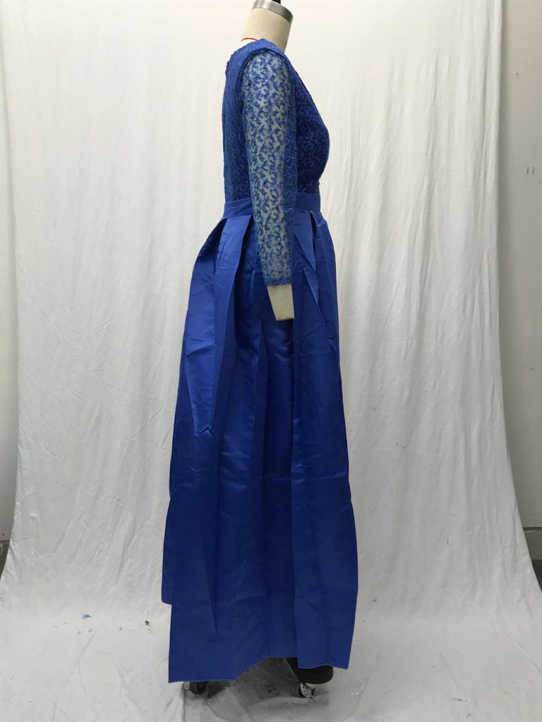 2025 Spring/Summer Women's European and American Lace Sequin Evening Gown with Train