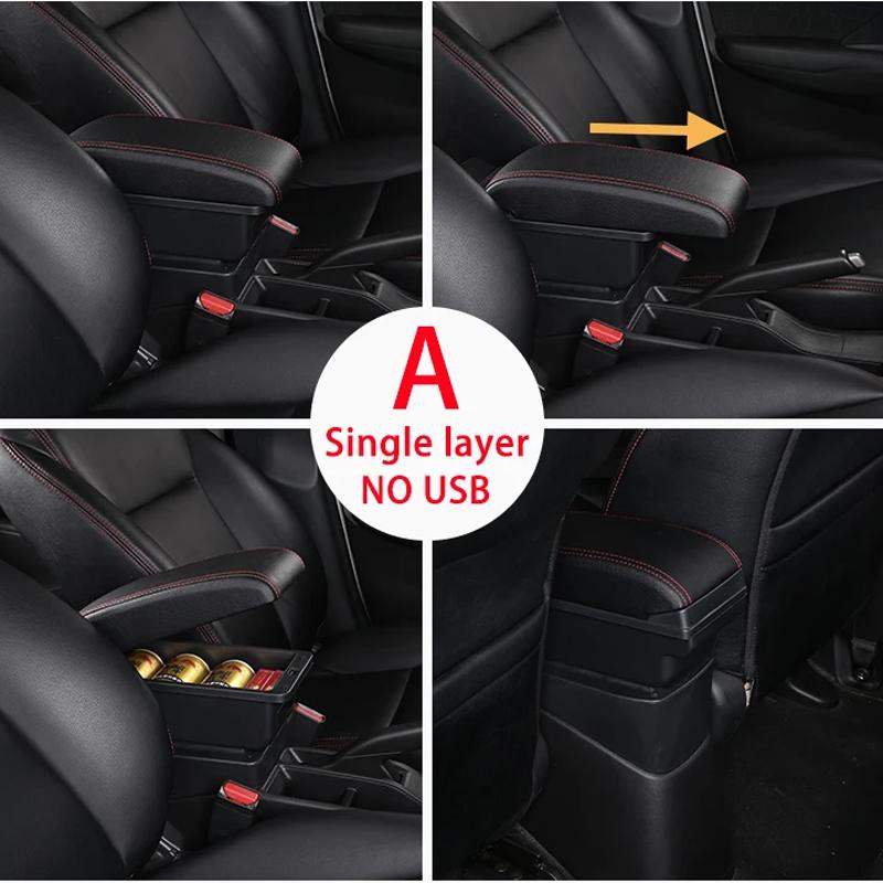 For Volkswagen POLO Armrest new For VW POLO Mk5 6R Vento Car Armrest box 2010-2018 Storage box Retrofit Interior Car Accessories
