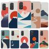 Art Cat Mount Fuji Japan Cover Phone Case For Xiaomi Redmi Note 15 14 13 12 11 10 Pro Plus 14S 12S 11S 11T 11E 10S Soft Fundas S
