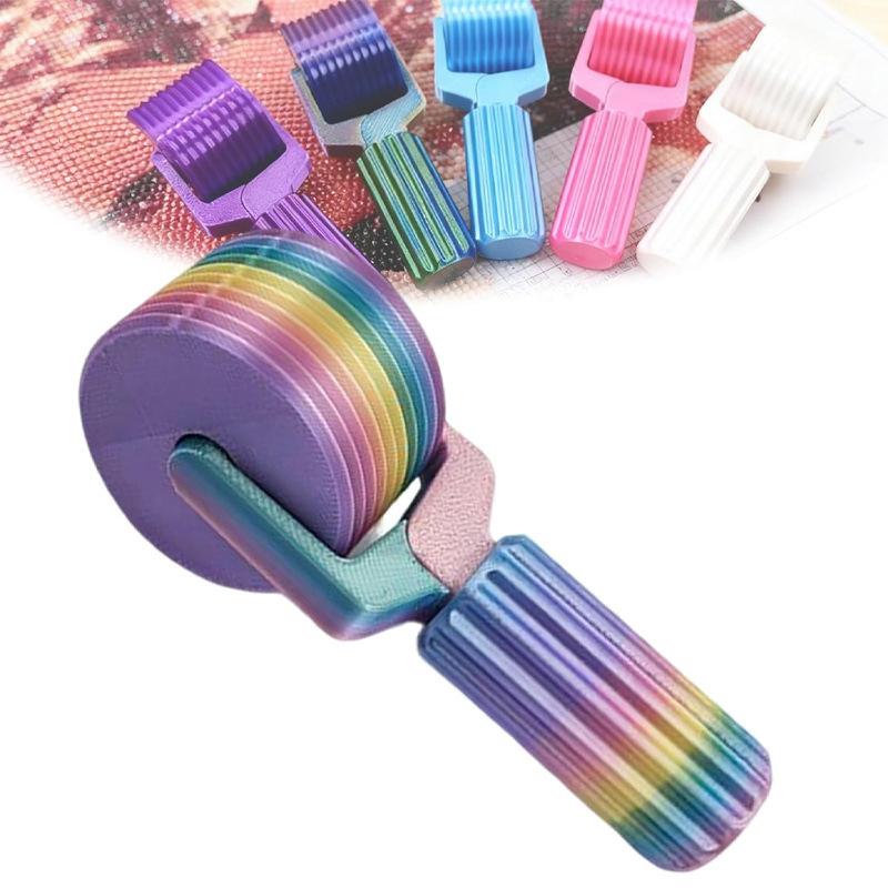 

1 Piece Professional DIY Art Roller - 2025 New Easy-Grip Hand Tool For Rhinestone Embroidery Painting Precise Paste рожевий