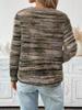 2026 Women's Autumn/Winter Round Neck Loose Long Sleeve Tassel Knit Top