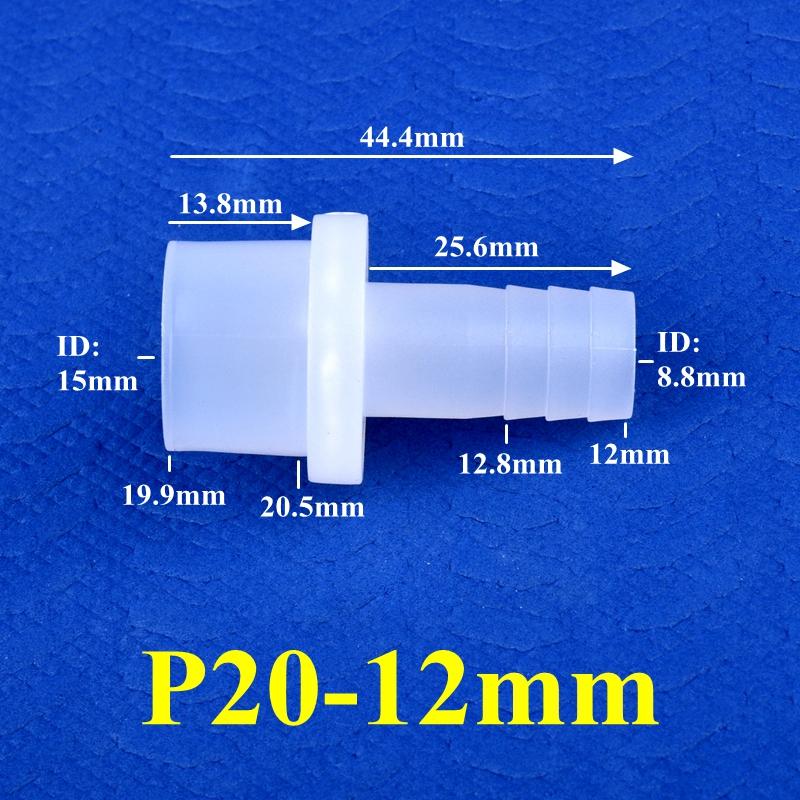 10 Stück/Los 9,5~25mm Flach auf 8~25mm Pagode Direktverbinder Aquarium Tank Anschlüsse Luftpumpe Schlauchverbinder Garten Tropfbewässerung Rohranschlüsse