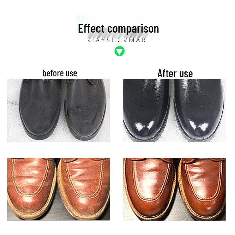 Colorless Double-Sided Shoe Wax Applicator Sponge - Instantly Shines Leather Shoes