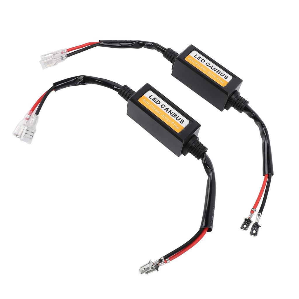 2Pcs LED Headlight Decoder 35W Water Resistant Anti Flickering Harness Warning Error Canbus Decoder 