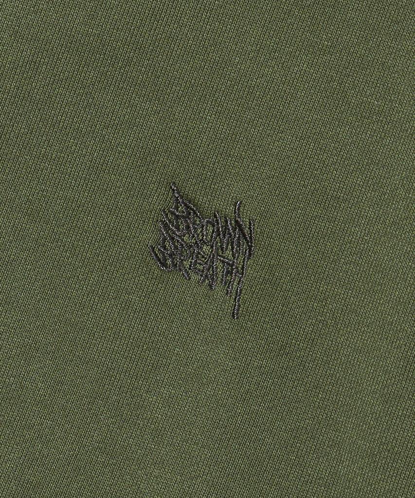 Brownbreath Pigment Tag Hood Zip Up - Khaki