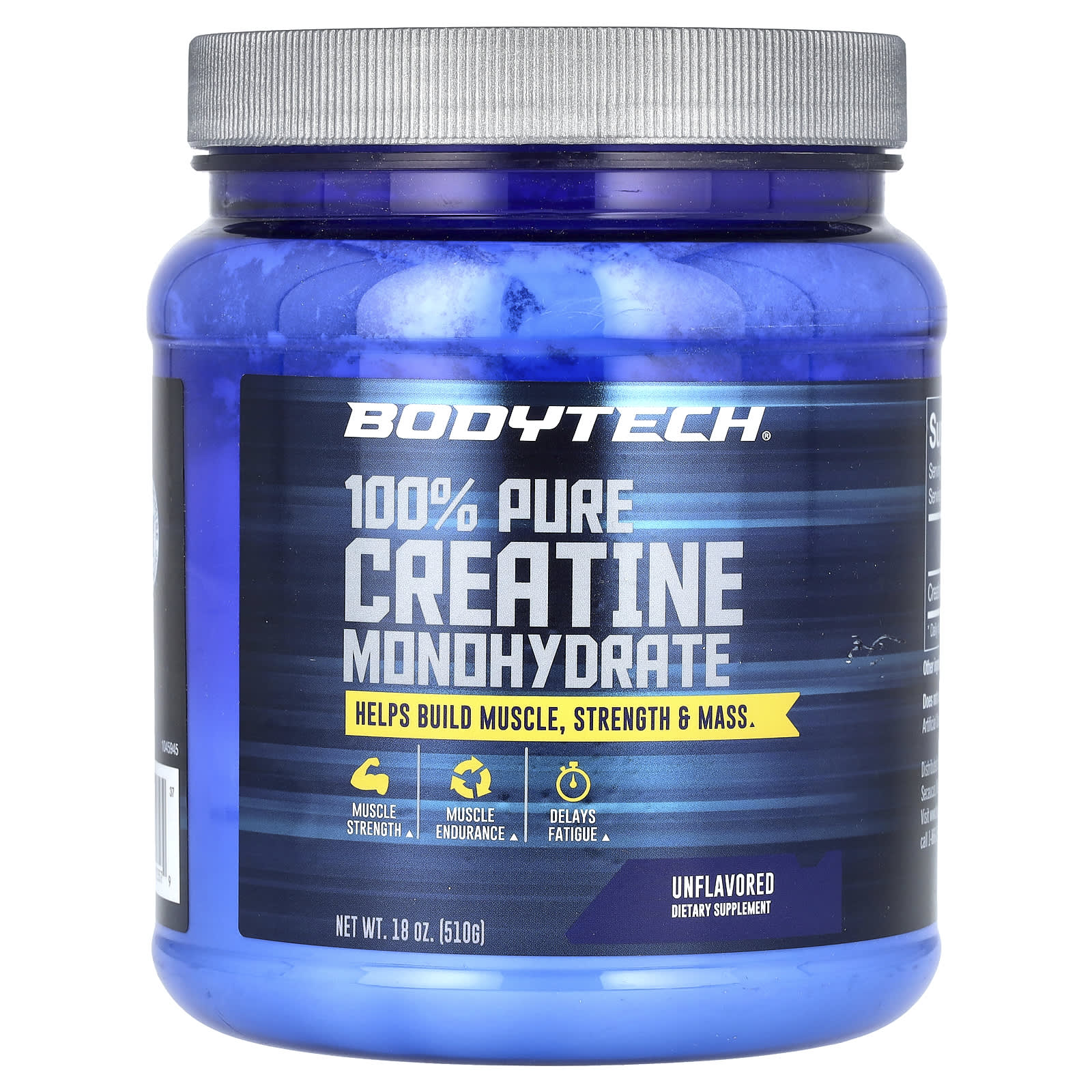 

BodyTech, 100% Pure Creatine Monohydrate, Unflavored, 5 g, 18 oz (510 g)