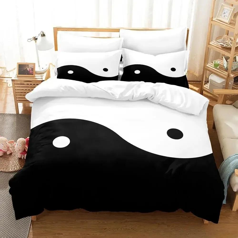 Colorful Yin and Yang Made of Color Combinations Bedding Set Single Twin Full Queen King Size Adult Kid Bedroom Duvet Cover Sets