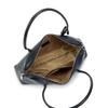 Barcos Leather Shoulder Wide Interior Pocket for Easy Perfect for Black Bag, Handbag, Women's, Zipper, Self-Standing Body, Shape-Retaining, Access,