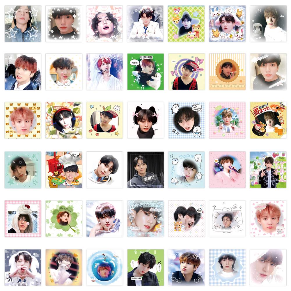 80 BTS Jungkook Aufkleber für Notizbücher, DIY Schreibwaren, Handy- & Laptop-Dekoration