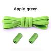 1 Pair Elastic Shoelaces Without Ties Flat Shoe Laces Round Metal Capsules Lock Rubber Band Lazy Shoes Lace For Sneakers