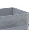 Pallet Top Frame Set 2 Pcs Gray 100 X 50 Cm Solid Pine Wood