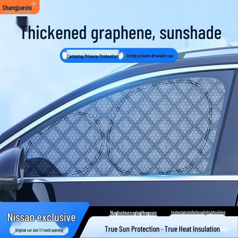Nissan Sunshade Curtains: Sylphy, Teana, Qashqai, X-Trail, Patrol, Tiida, Ariya, Murano, Bluebird