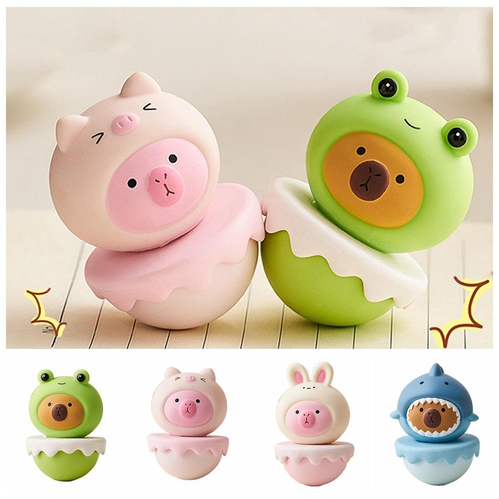 Resin Doll Capybara Tumbler Model Animals Tumbler Capybara Animals Figures  Collection Toy
