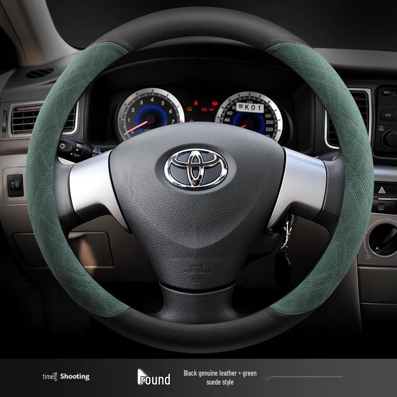 

Toyota Corolla Suede Steering Wheel Cover, Ultra-thin Anti-slip Grip, Winter Warmth, 2004-2013 Models. Default