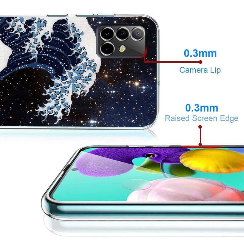 Japanese Style Wave Art Case Phone Cover for Samsung Galaxy A17 A16 A15 A14 A13 A56 A55 A54 A53 A36 A35 A34 A33 A26 A25 A24 A23