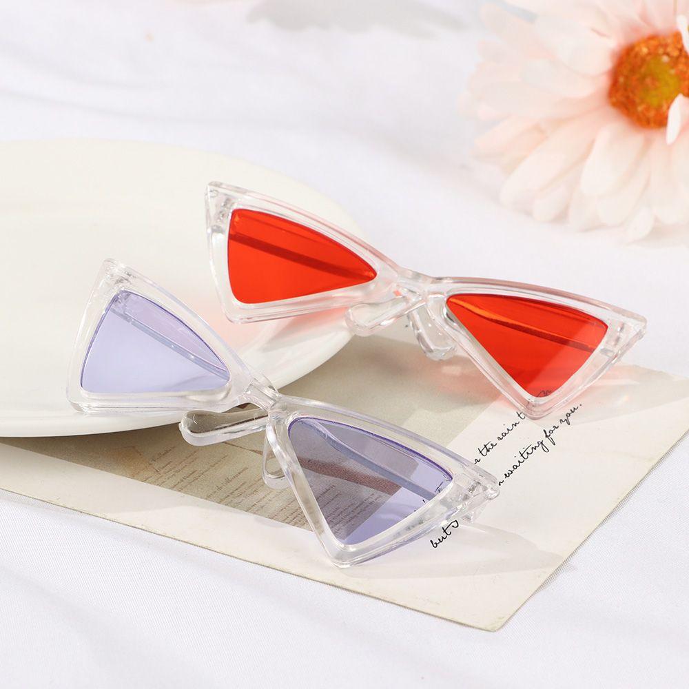 Pet Accessories Triangle Frames Mirror Multicolor Dog Sunglasses Pet Eyeglasses Square Glasses Cat Glasses