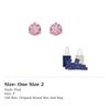 Swarovski Solitaire Stud Earrings Women's Pink 5717577