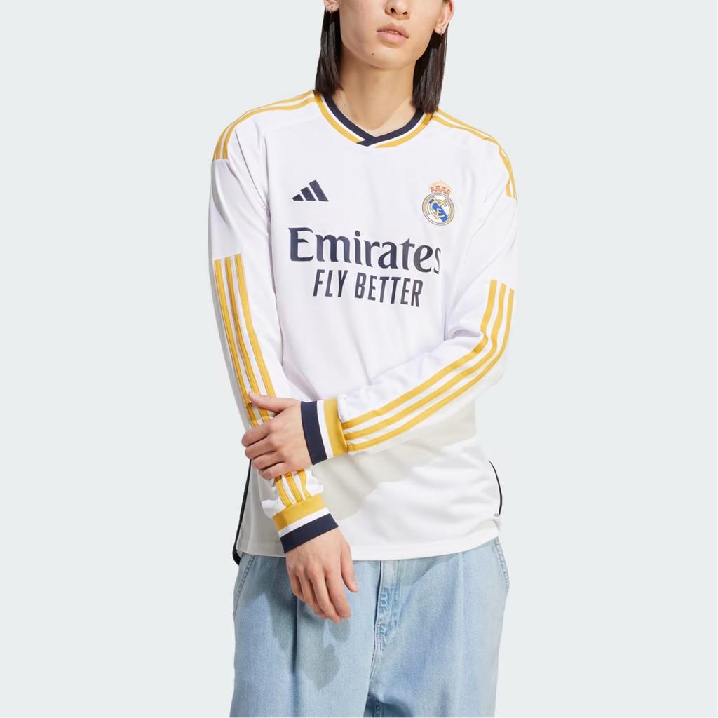 adidas Real Madrid Fußballtrikots Herren Weiß Moderat Gerader Schnitt IB0018