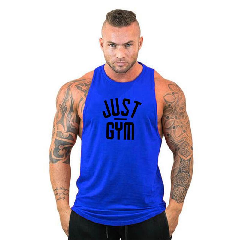 

Muscleguys Men s Training Comfortable Breathable Sleeveless T-Shirt Lightweight Sports Running Vest XXL синий