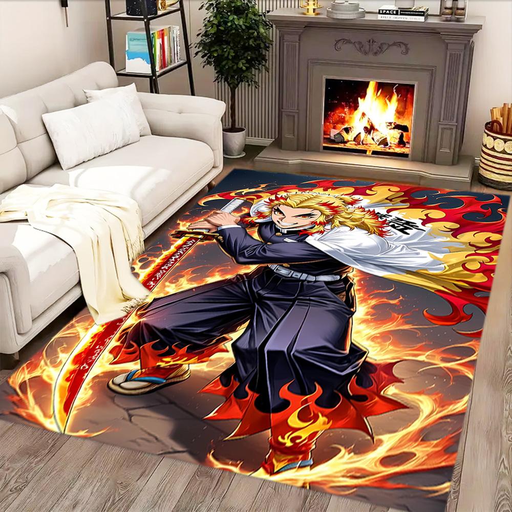 Demon Slayer rug for Living Room rug, Bedroom, Study Room, Hallway Decoration, Perfect for Home Decoration or Holiday Gifts