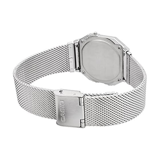 [Casio] CASIO Digital Watch Vintage Series A700WM-7A Metal Mesh Band Men's Women's Silver Overseas Model [Parallel Import]