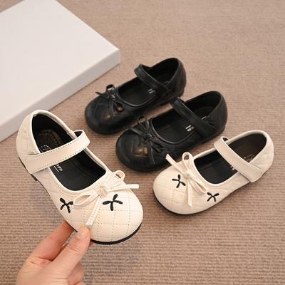 Neue Lederschuhe Frühling Weiche Sohle Rutschfest Mädchenschuh Exquisit Schlicht Vielseitig Süßer Prinzessinnenschuh Retro Flach Täglich Kinderschuhe
