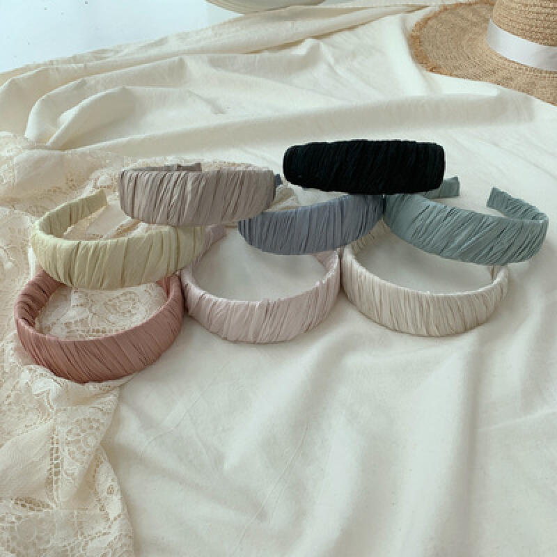 Satin Bold Headband Hairband Bandana light pink