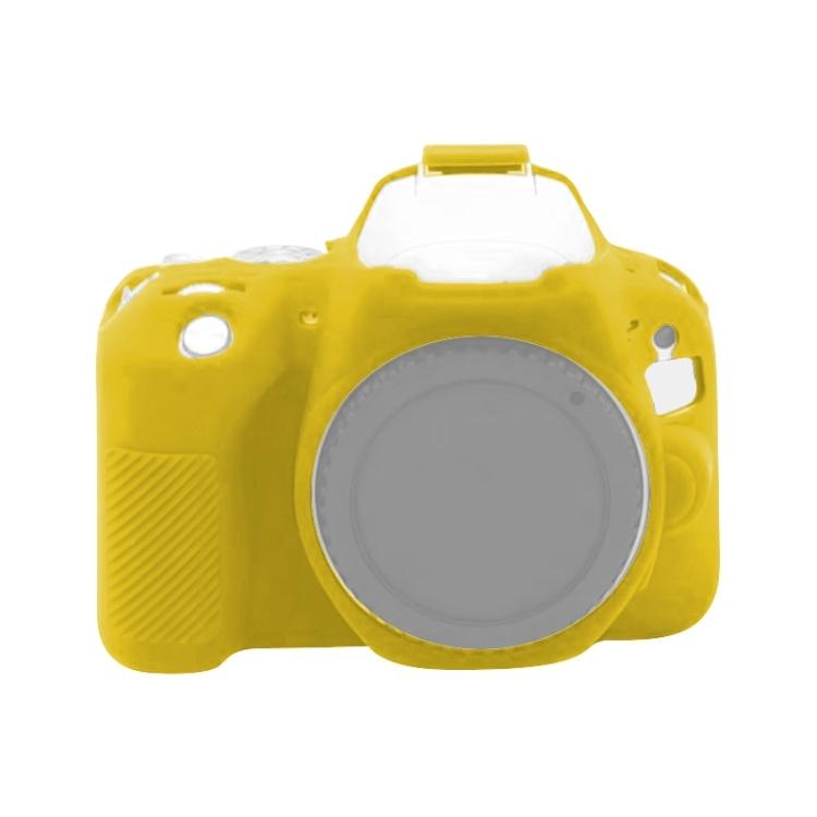 

For Canon EOS 200D / EOS 200D Mark II Soft Silicone Protective Case жовтий