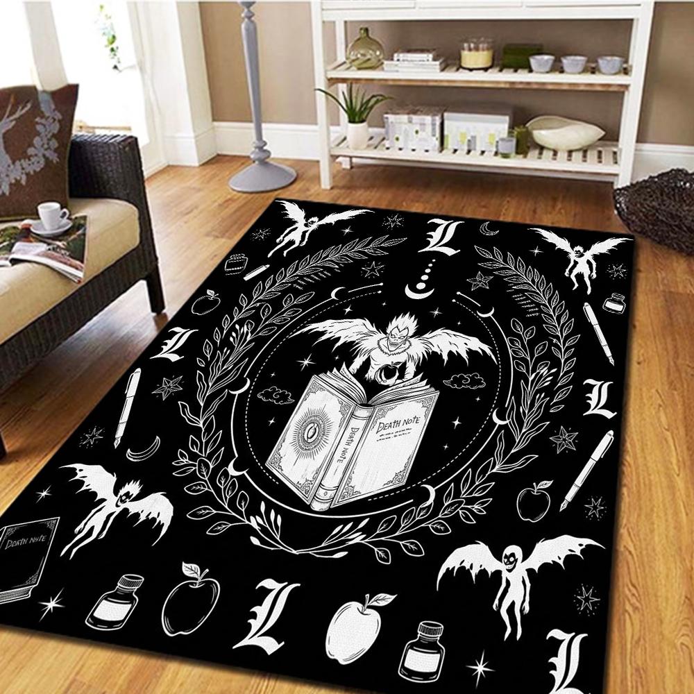 Death Note Bedroom Carpet & Living Room Mat, Home Decor Cool Movie Play Floor Mat -HE18