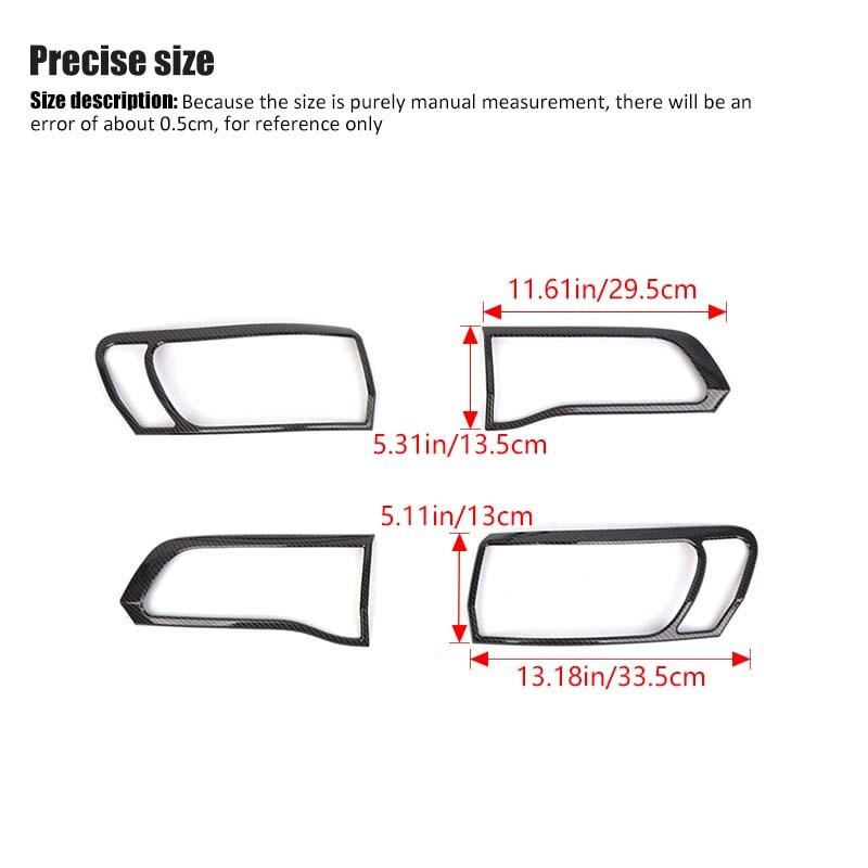Car Tail Light Cover Decorative Stickers For Jeep Grand Cherokee 2014-2020 Car Exterior Accessories, ABS Plastic
