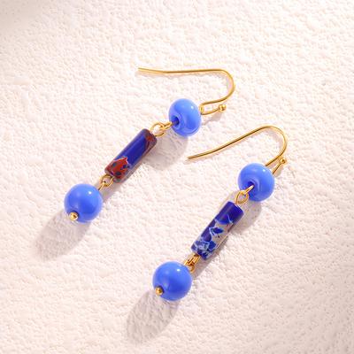 Retro-Ohrringe in Laternenform im chinesischen Stil mit luxuriösem und hochwertigem Gefühl für Damen. Fließende Fransen Lange Ohrringe Als Accessoire.