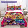 Funny school theme Pattern Bedding,Quilt Set Quilt Cover Pillowcase Home Birthday Gift (1*duvet cover+2*pillowcase,without core)ZSJT0917214
