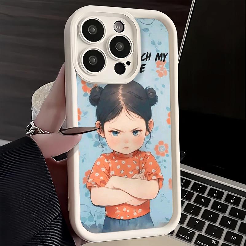 Phone Case for iPhone 17 Air 16E 15 16 Pro Max Funny Dont Touch My CallPhone Cover 14 Plus 13 12 Mini Soft Shell Silicone Fundas