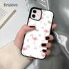 Krajews Animal Flamingo soft Phone Case Cover For iPhone 17 Air 16 15 14 plus 12 13 pro max coque Shell Fundas