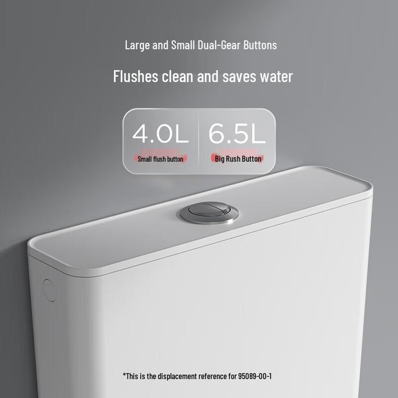 JOMOO Dual-Flush Squat Toilet Set with Slim Water Tank