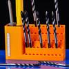 Orange 50-Hole Hex Screwdriver Bit Storage Box Impact Driver Bit Holder Organizer Durable Tool Box For Diy & Workshop