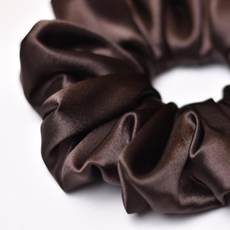 

Атласные атласные повязки для волос Милые резинки для волос Резинки для волос в виде хвостиков Яркие цветные головные уборы Аксессуары Резинка для волос для девочек Женские темно-коричневого